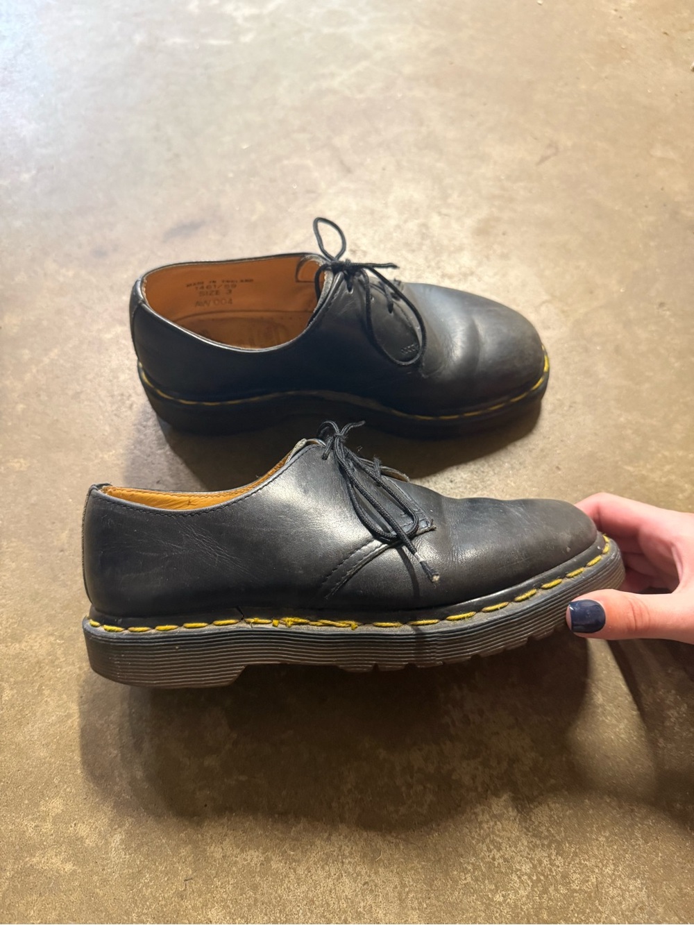 Dr. Martens 1461 Black Kids Oxford Shoes - 3